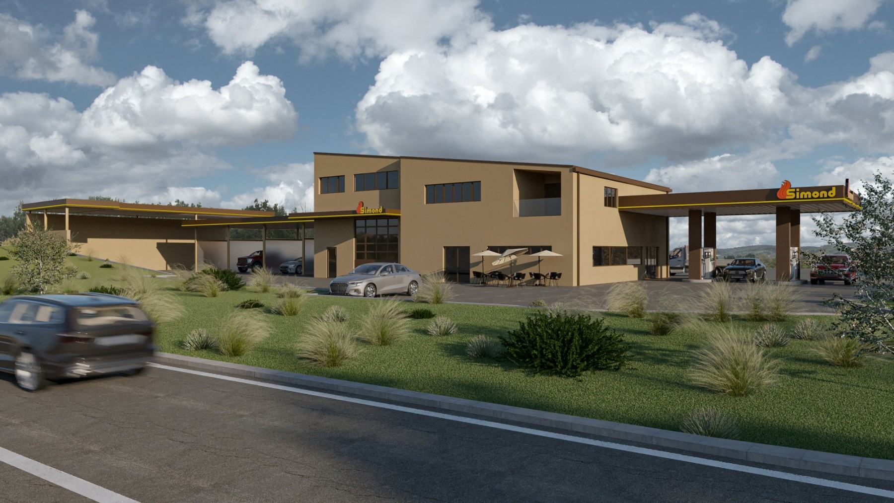 Poste de distribution de carburant à Vufflens-la-ville